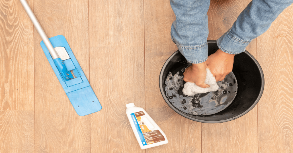 vettige vloer schoonmaken